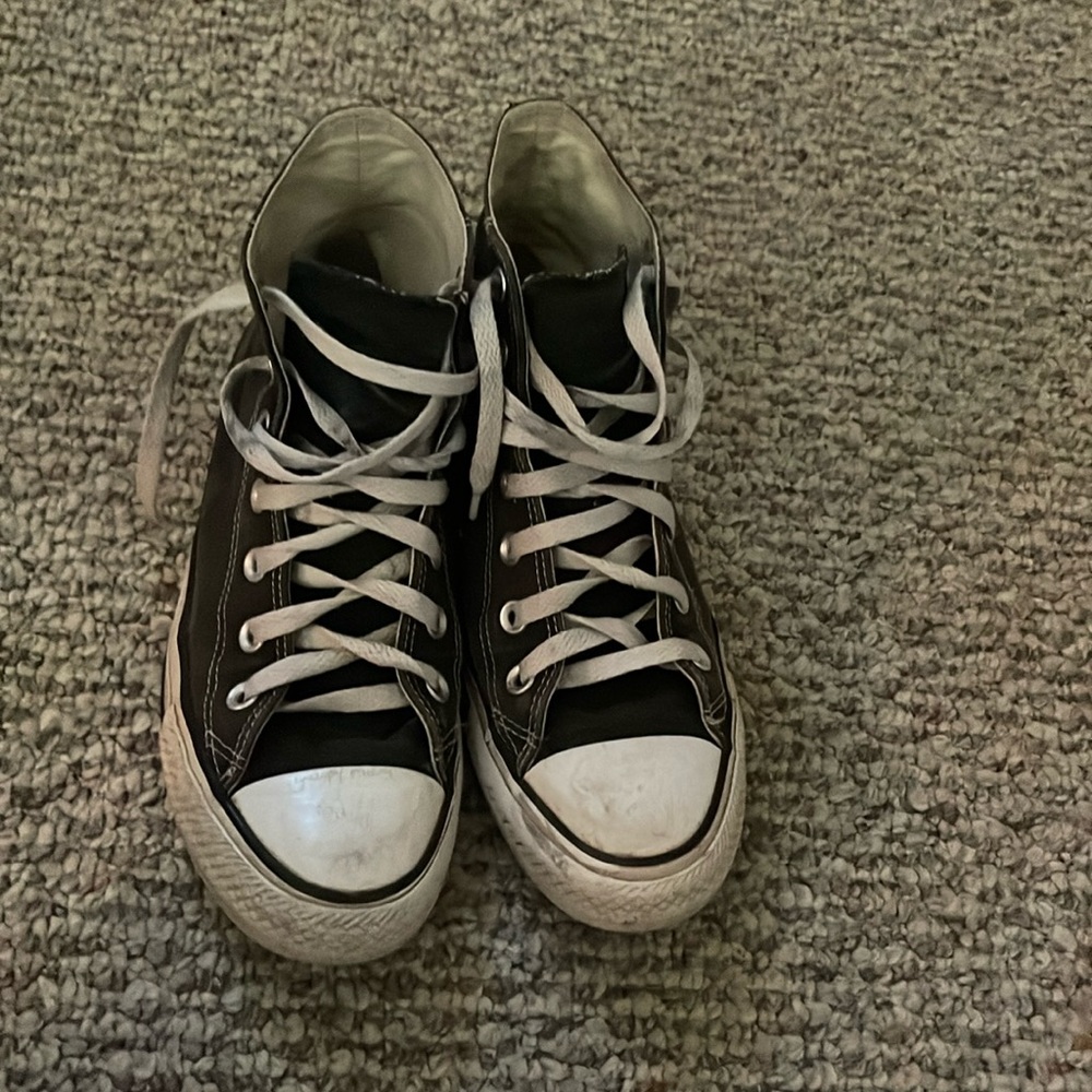 black high top converse